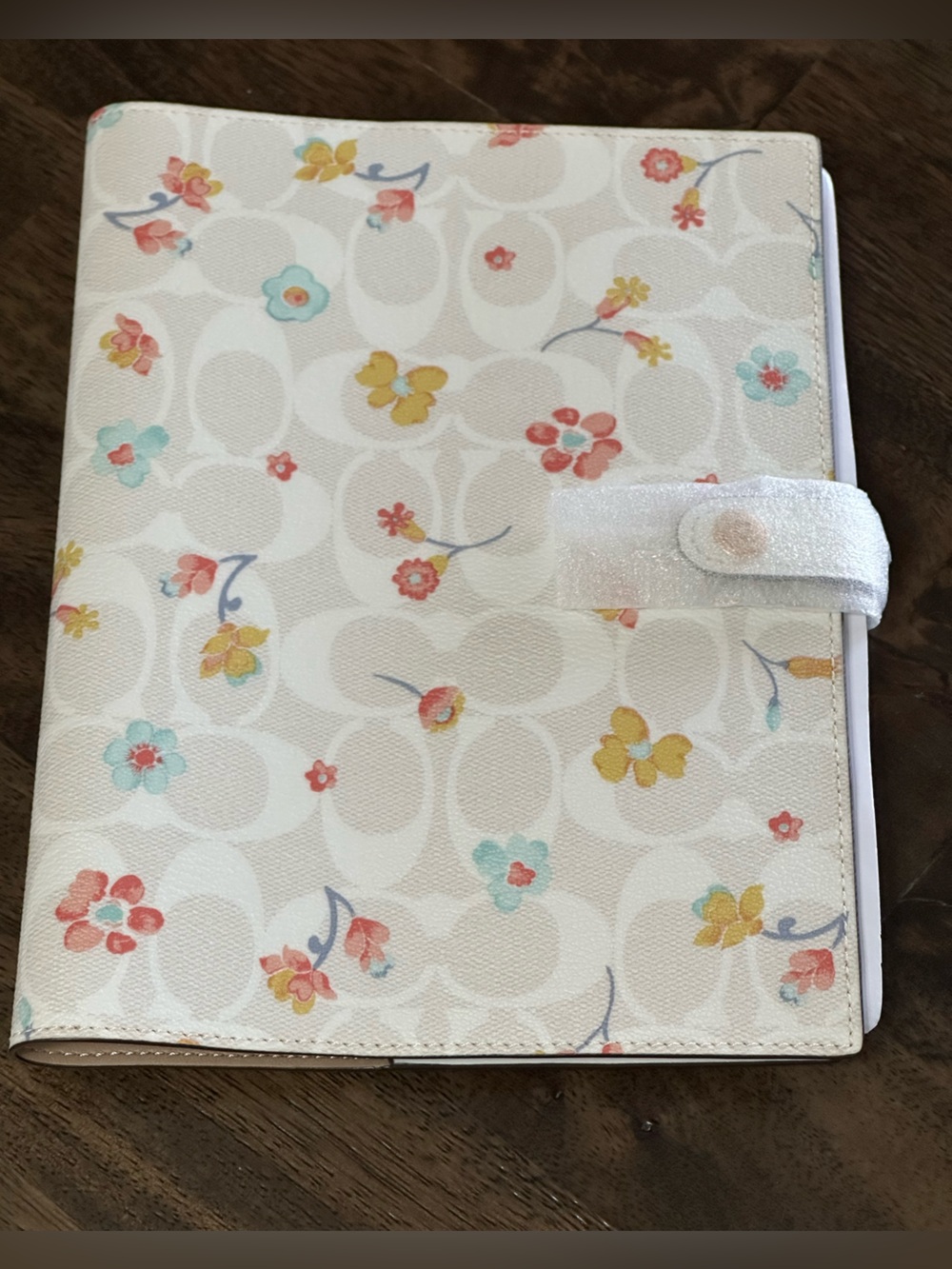 NWT Coach Signature Floral Notebook